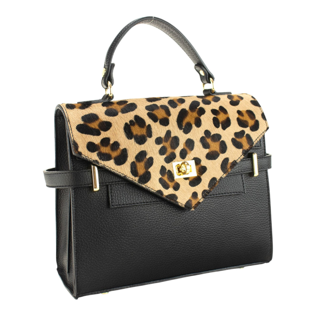 Bolso en piel Pregato Elara Premium Leopardo - KimondoShop