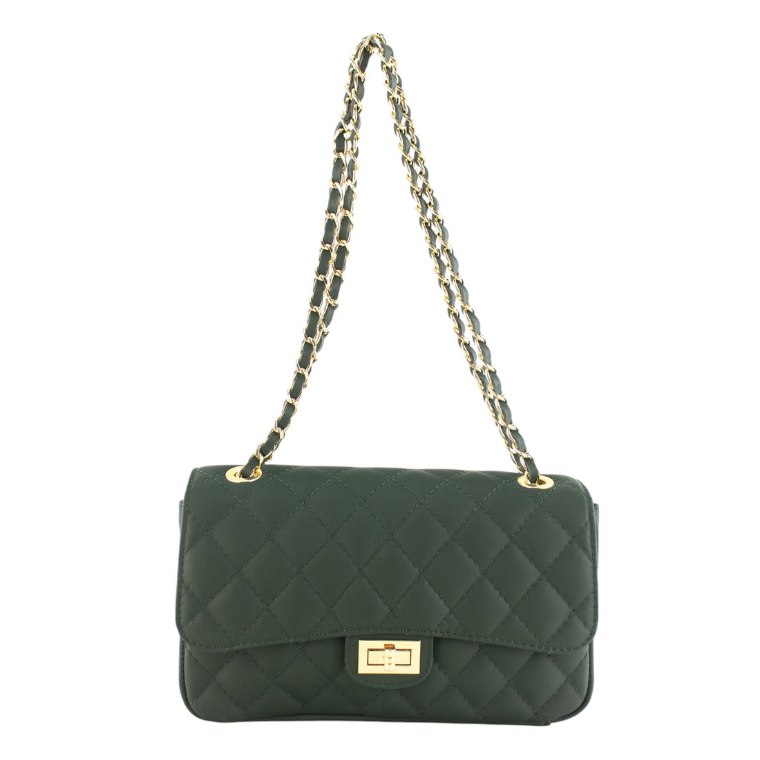 Bolso Piel Pregato Classy Verde aveto