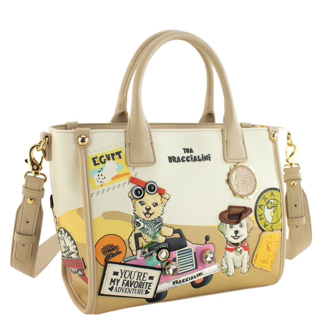 Bolso de mano Braccialini Allround Egipto