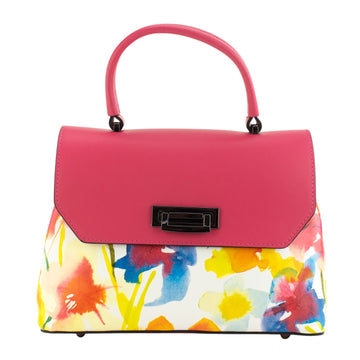 Bolso con solapa en piel Pregato Passione Coral Acuarela cálidos