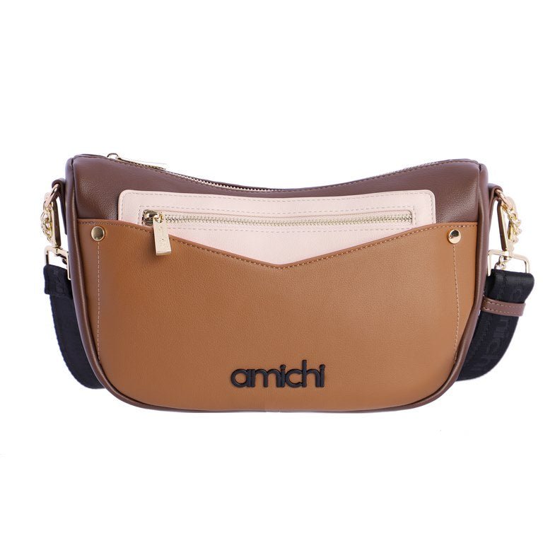 Amichi Bandolera Online Bandolera Bolso Nylon Marron BOLSO