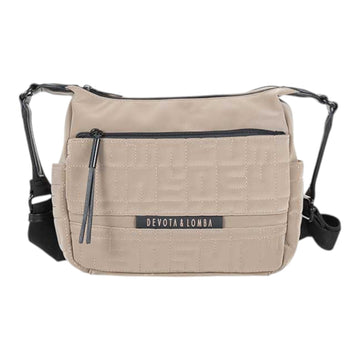 Bandolera doble Devota & Lomba Master Taupe - KimondoShop