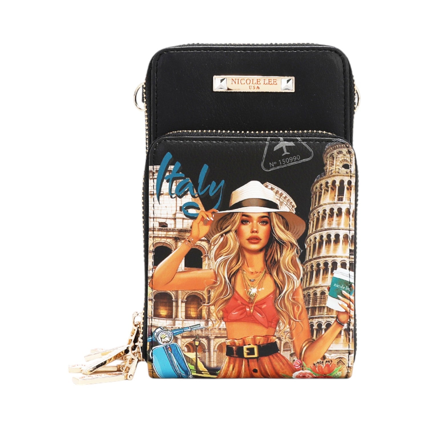 Bandolera portatodo Nicole Lee Martha Travels Italy - KimondoShop