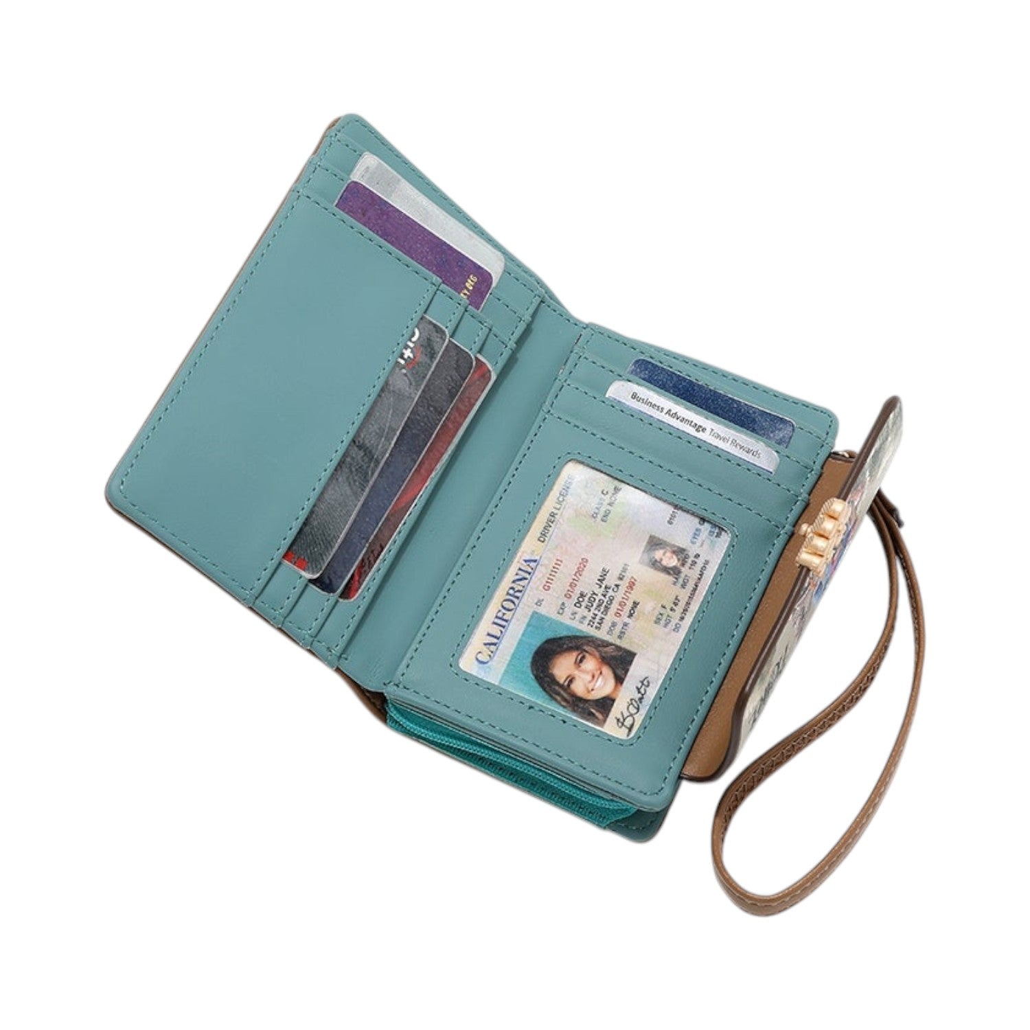 Billetero mediano de solapa Nikky Urban Coffee Dream - KimondoShop