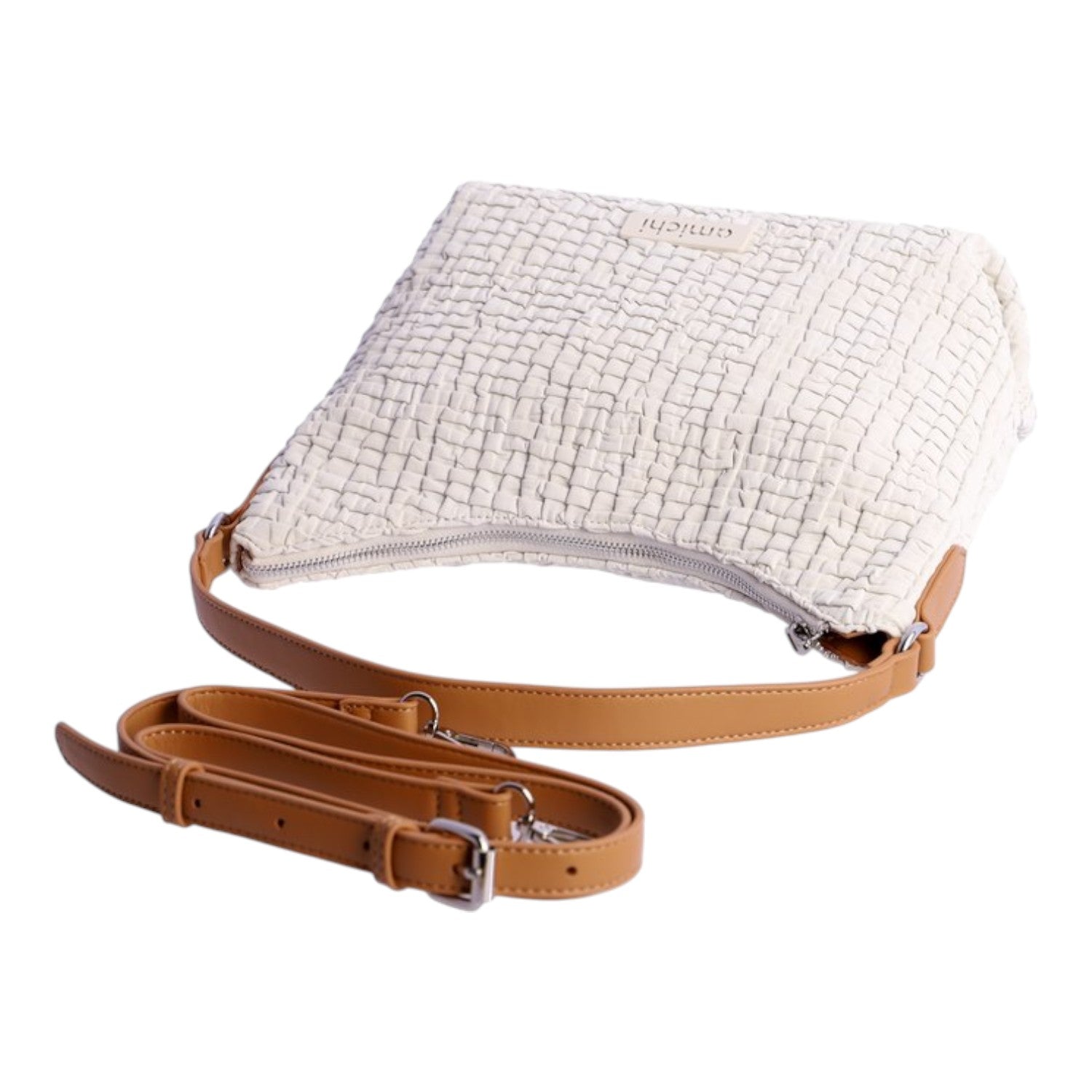 Bolso de hombro Amichi Flint Marfil - KimondoShop