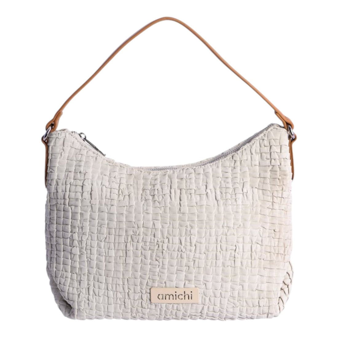 Bolso de hombro Amichi Flint Marfil - KimondoShop