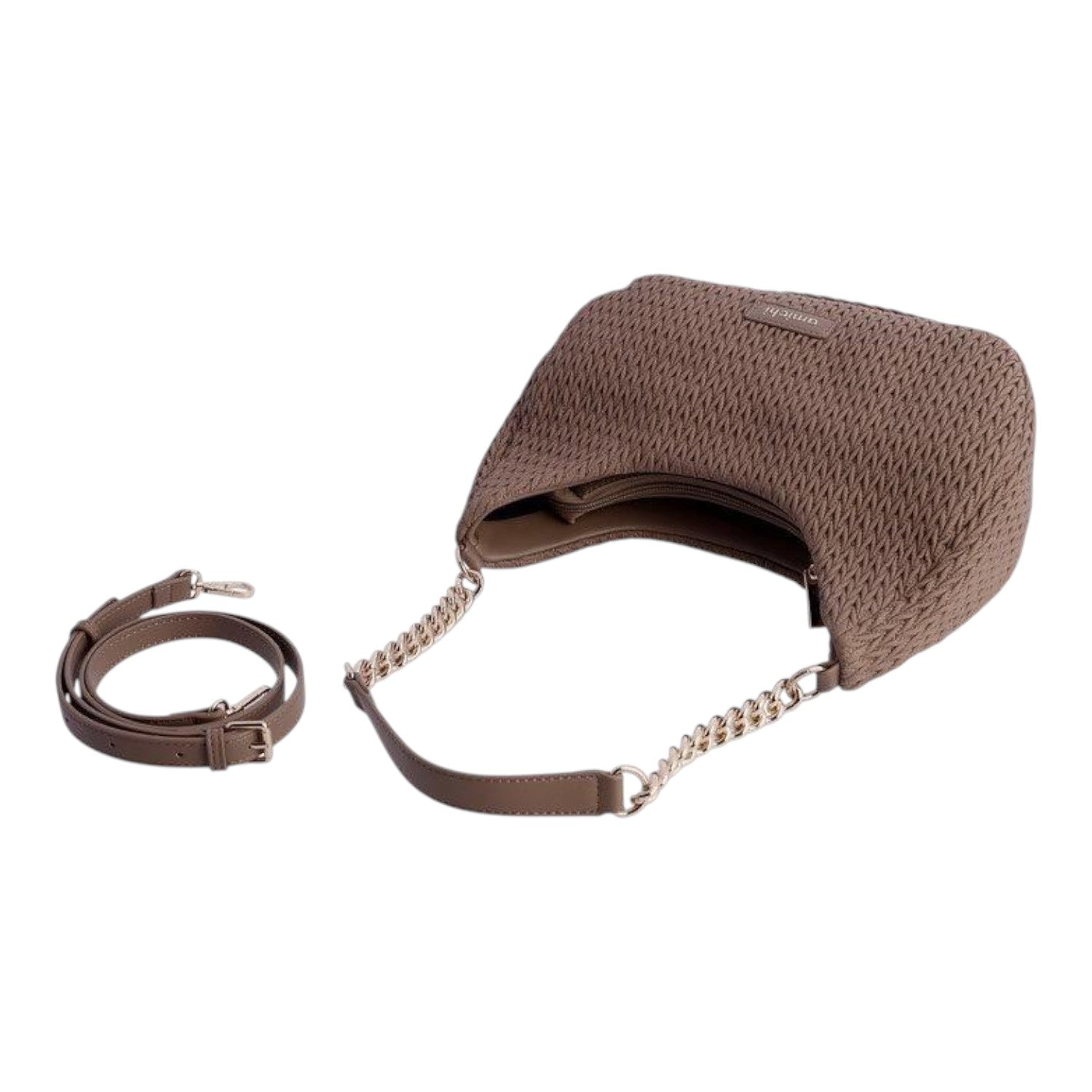 Bolso de hombro Amichi Luxe Marrón - KimondoShop