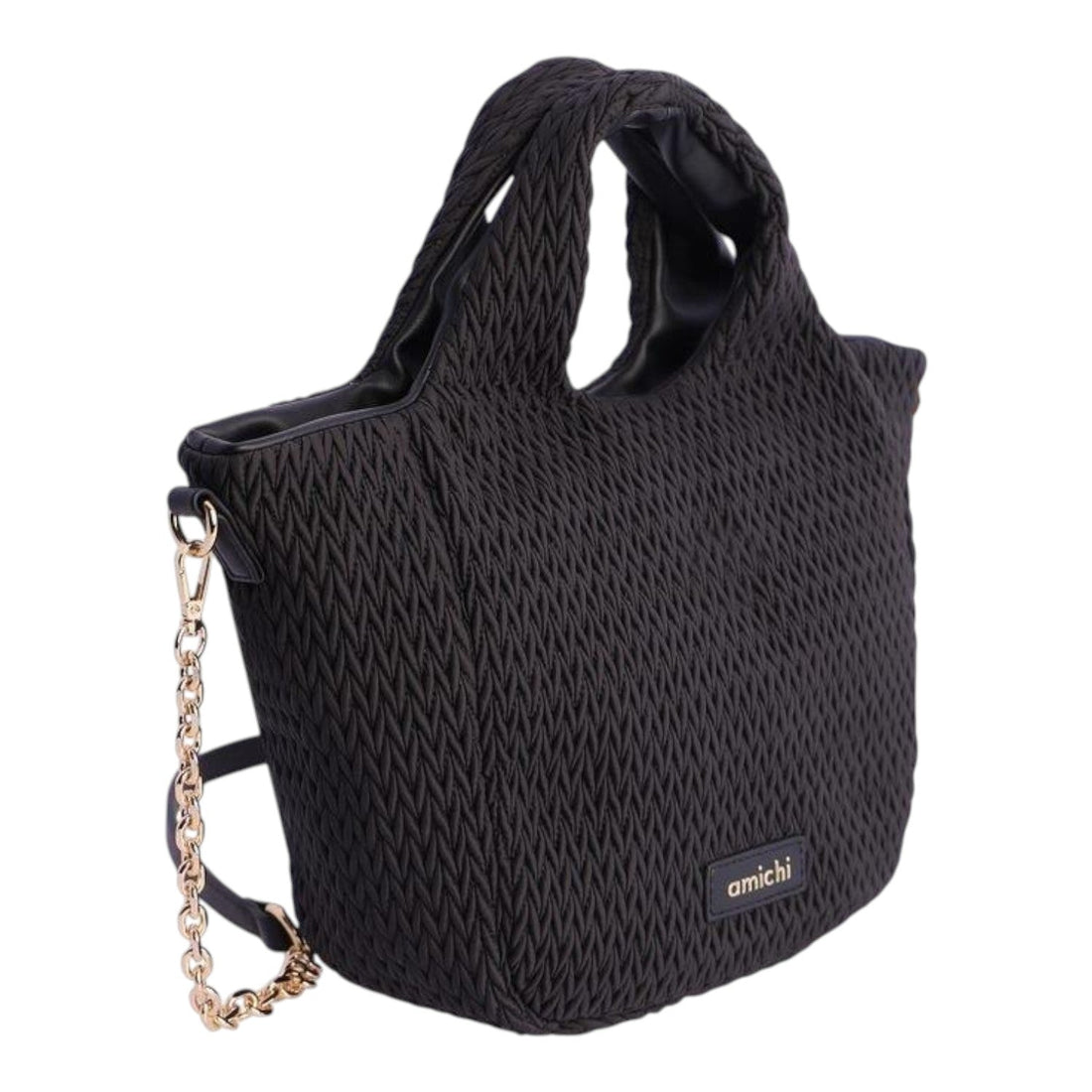 Bolso de mano Amichi Luxe Negro - KimondoShop