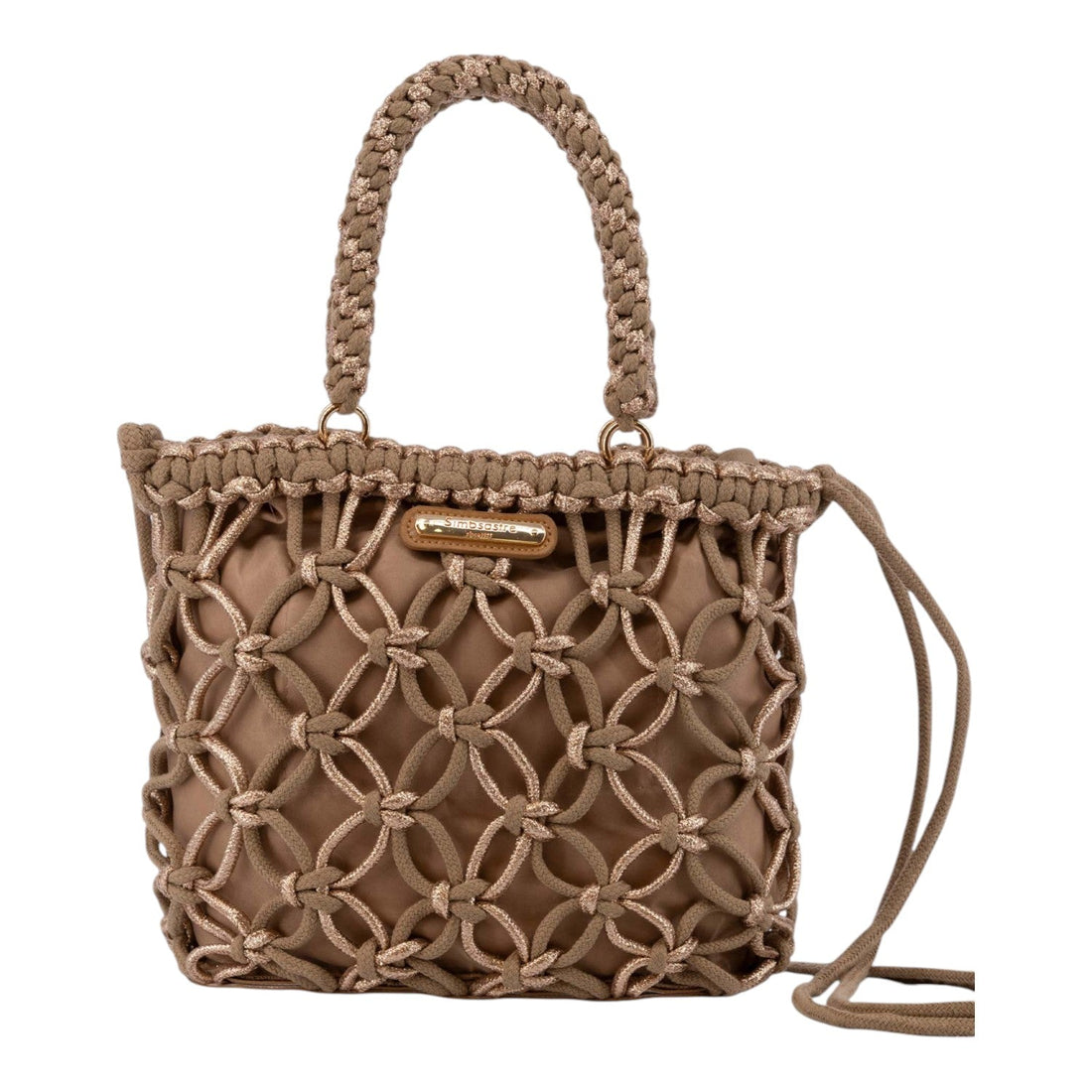 Bolso de mano Anete Simosastre Camel - KimondoShop