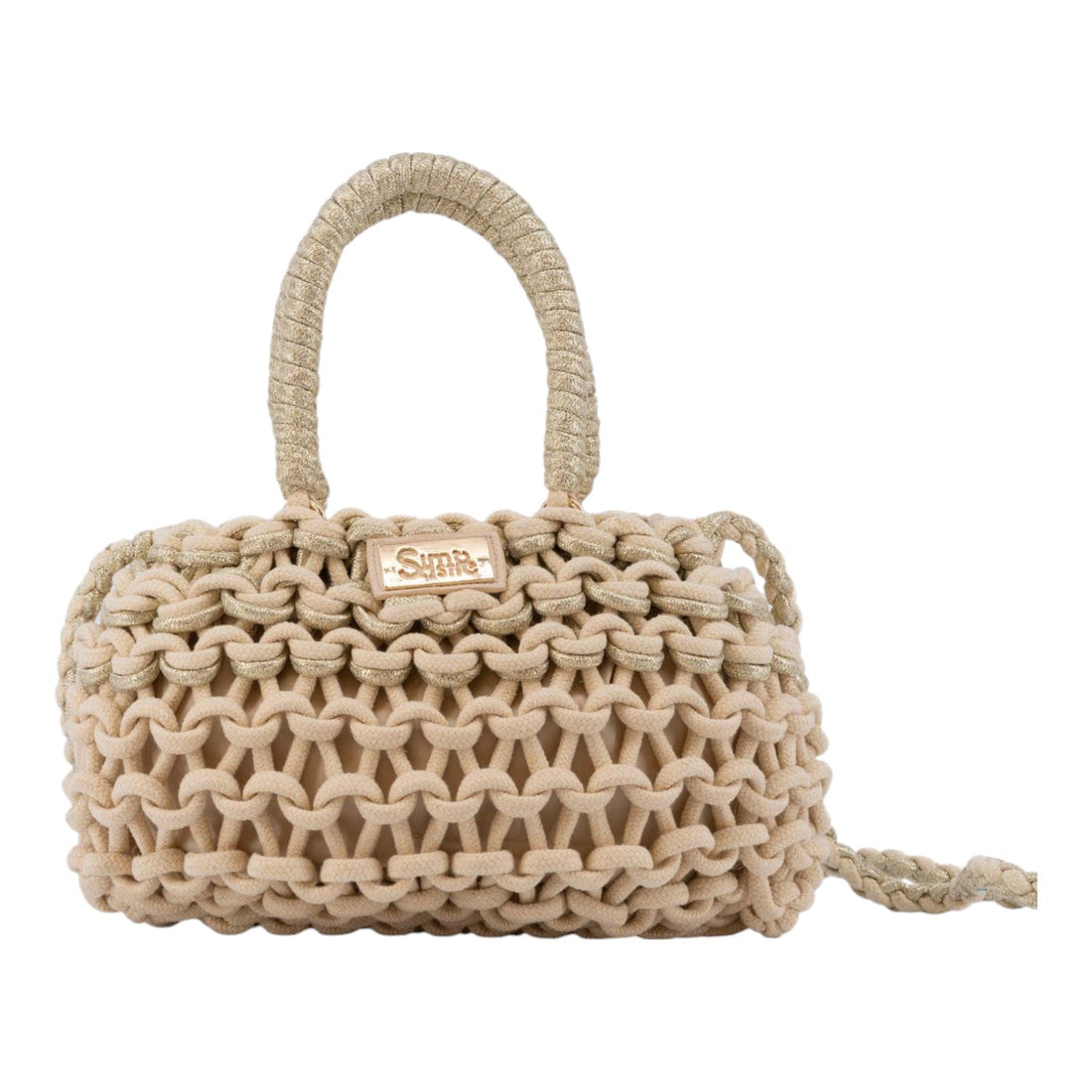 Bolso de mano Cecile Simosastre Beige - KimondoShop