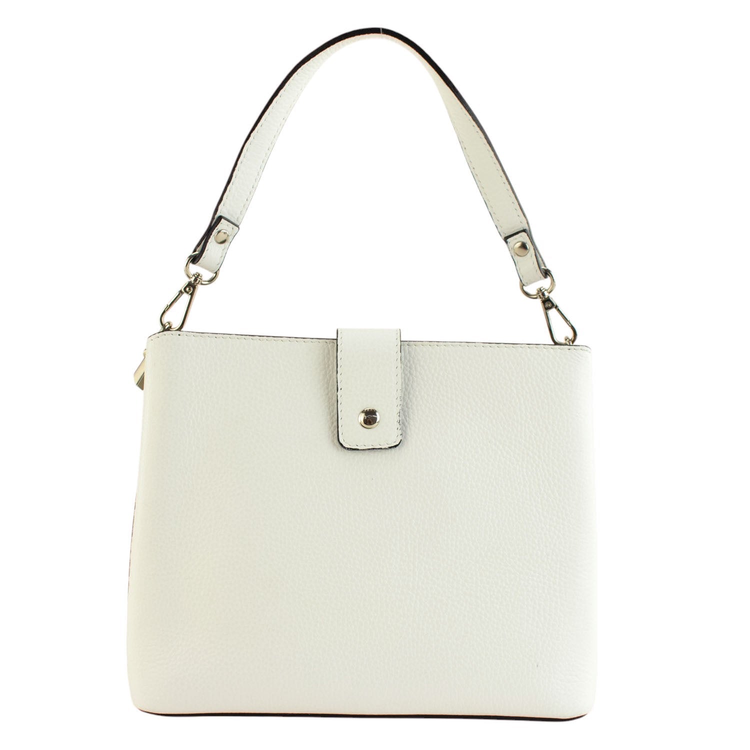 Bolso de Piel Pregato Eterea Blanco - KimondoShop