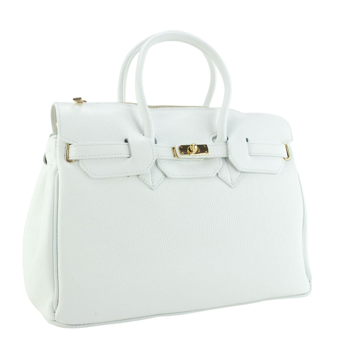 Bolso de Piel Pregato Juliette Blanco - KimondoShop