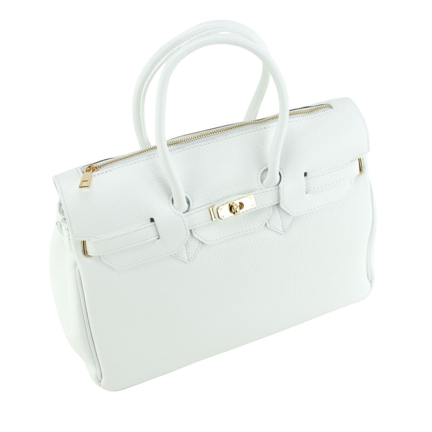 Bolso de Piel Pregato Juliette Blanco - KimondoShop