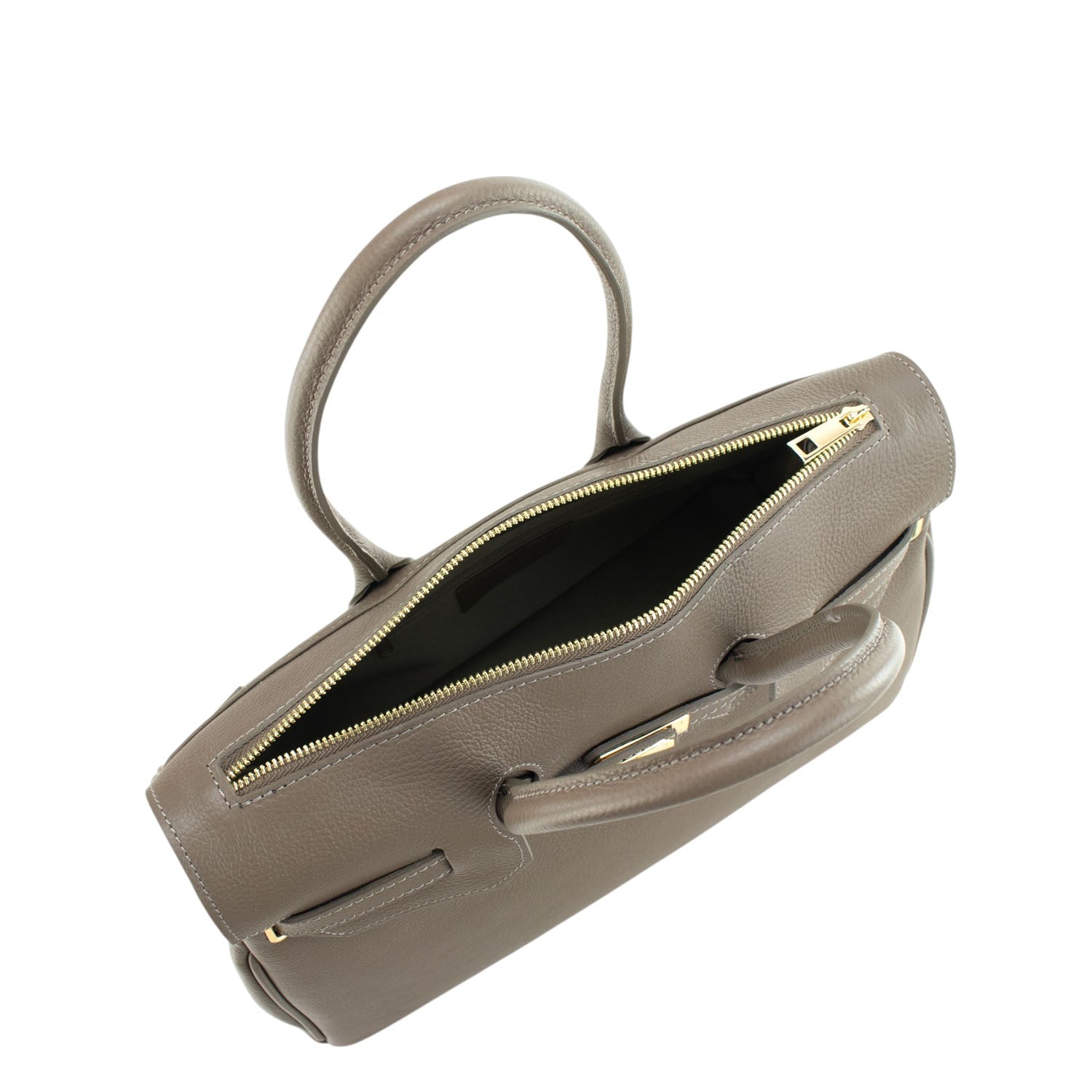 Bolso de Piel Pregato Juliette Taupe - KimondoShop