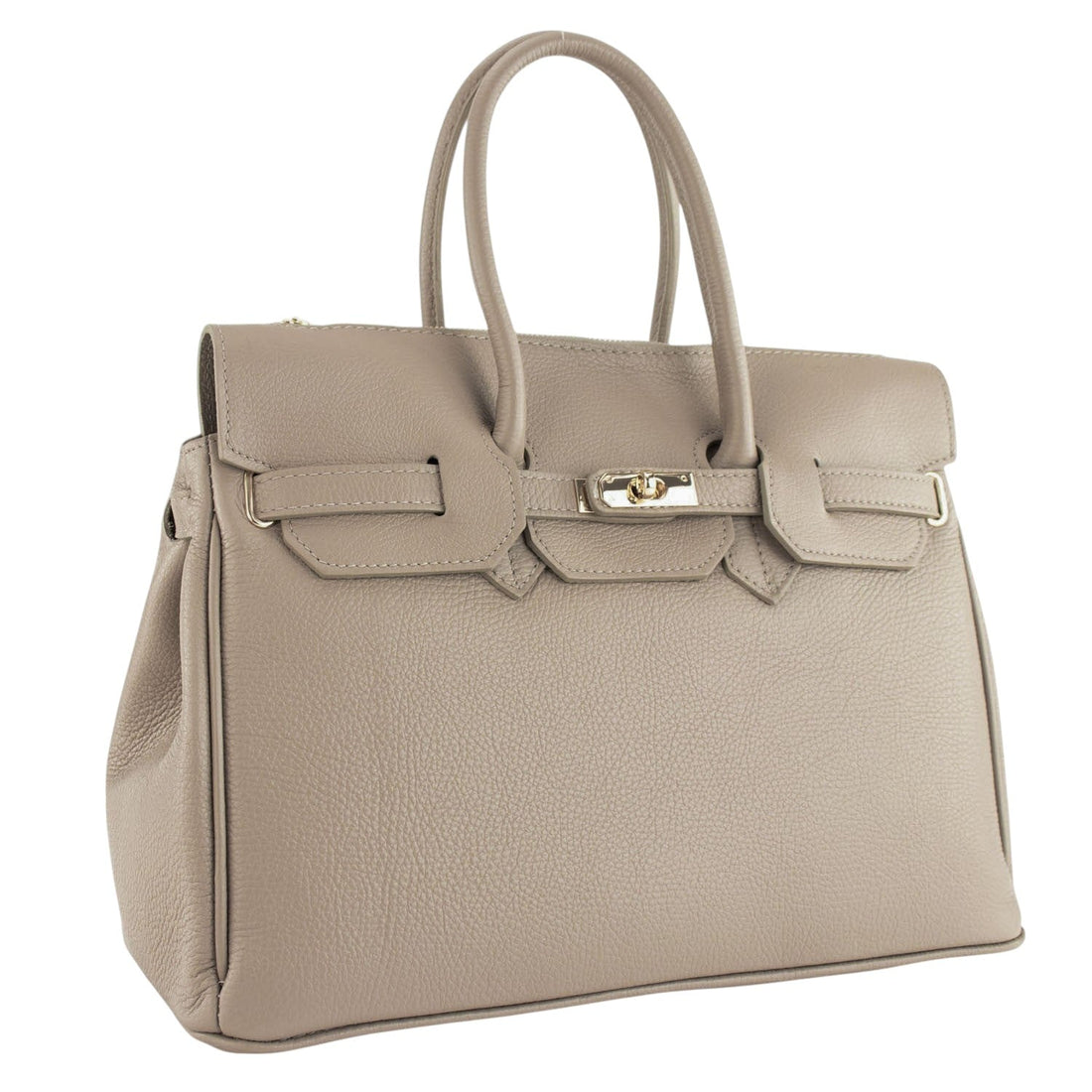 Bolso de Piel Pregato Juliette Taupe claro - KimondoShop