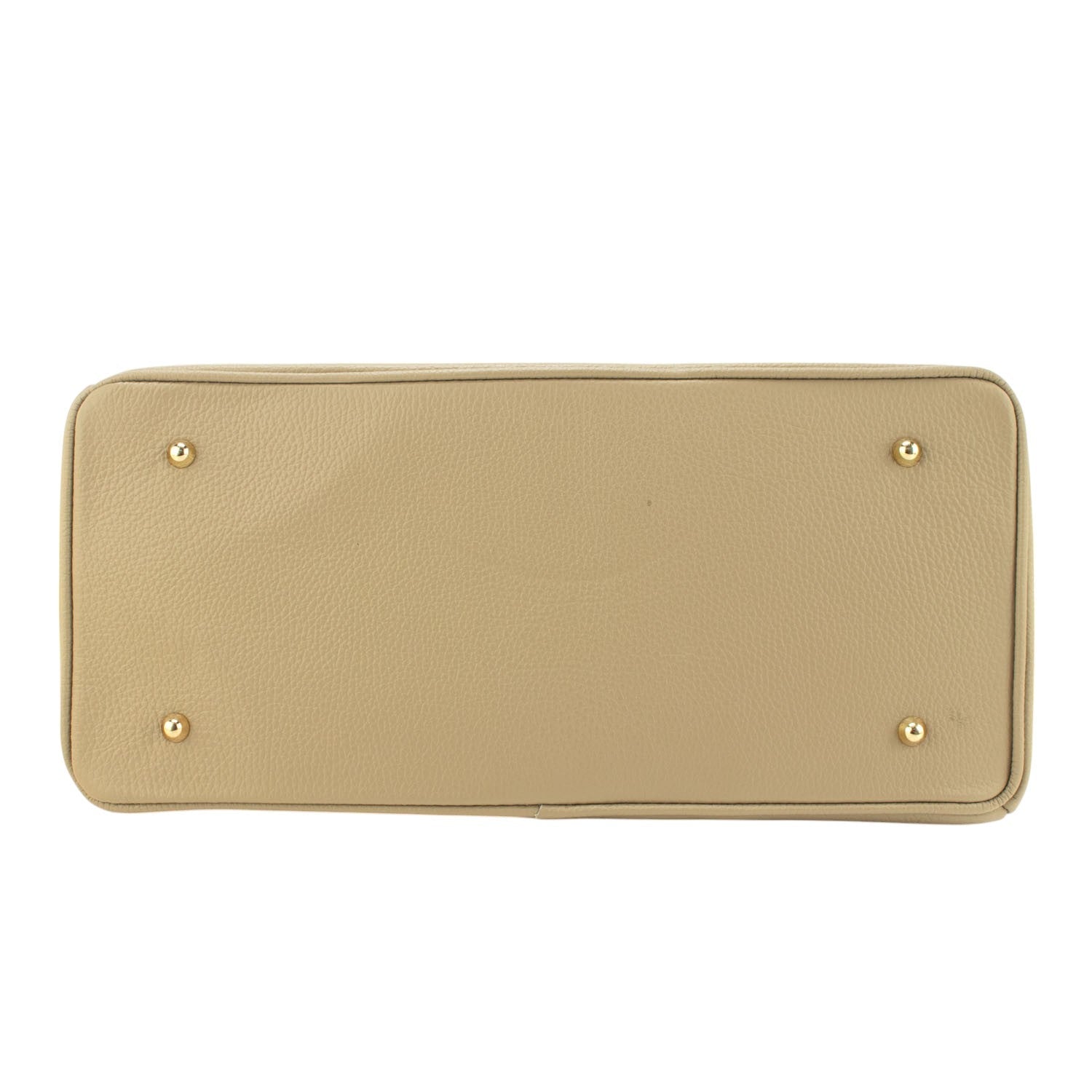 Bolso de Piel Pregato Juliette Taupe crema - KimondoShop