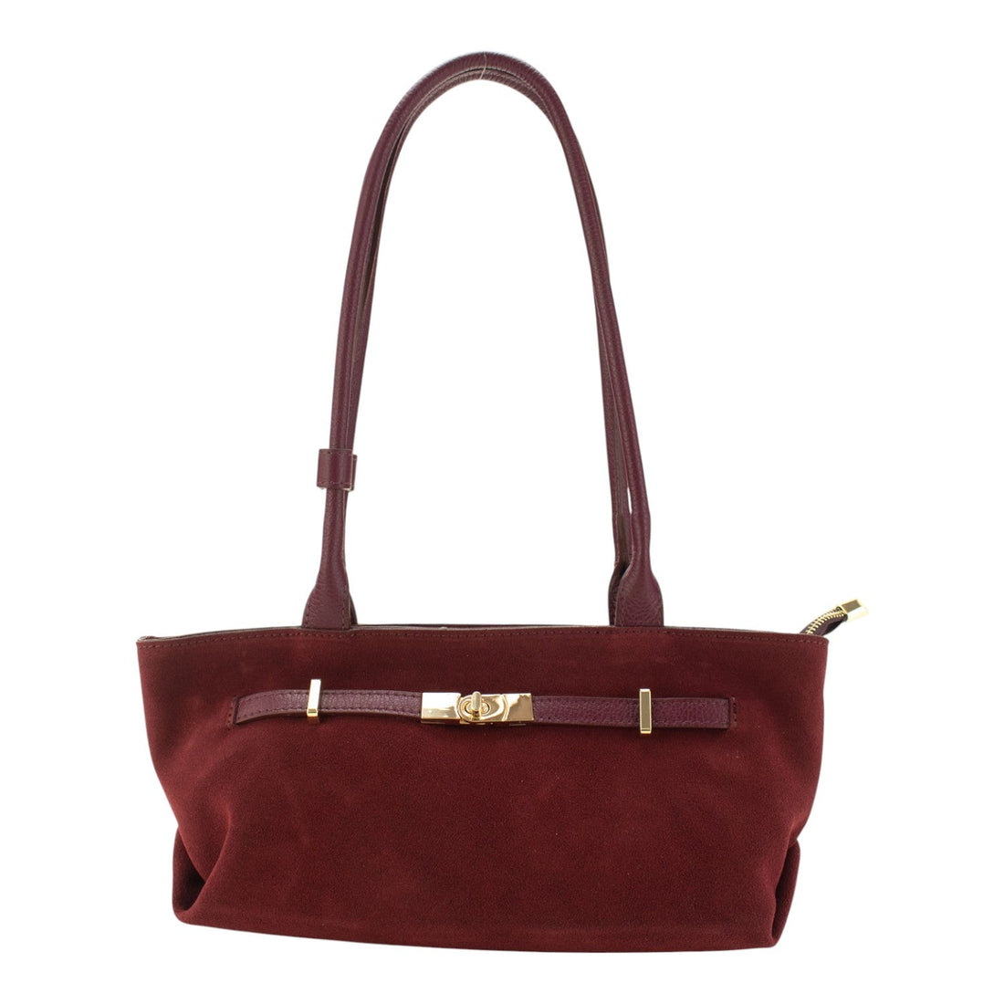 Bolso en Piel Pregato Aurea Burdeos - KimondoShop