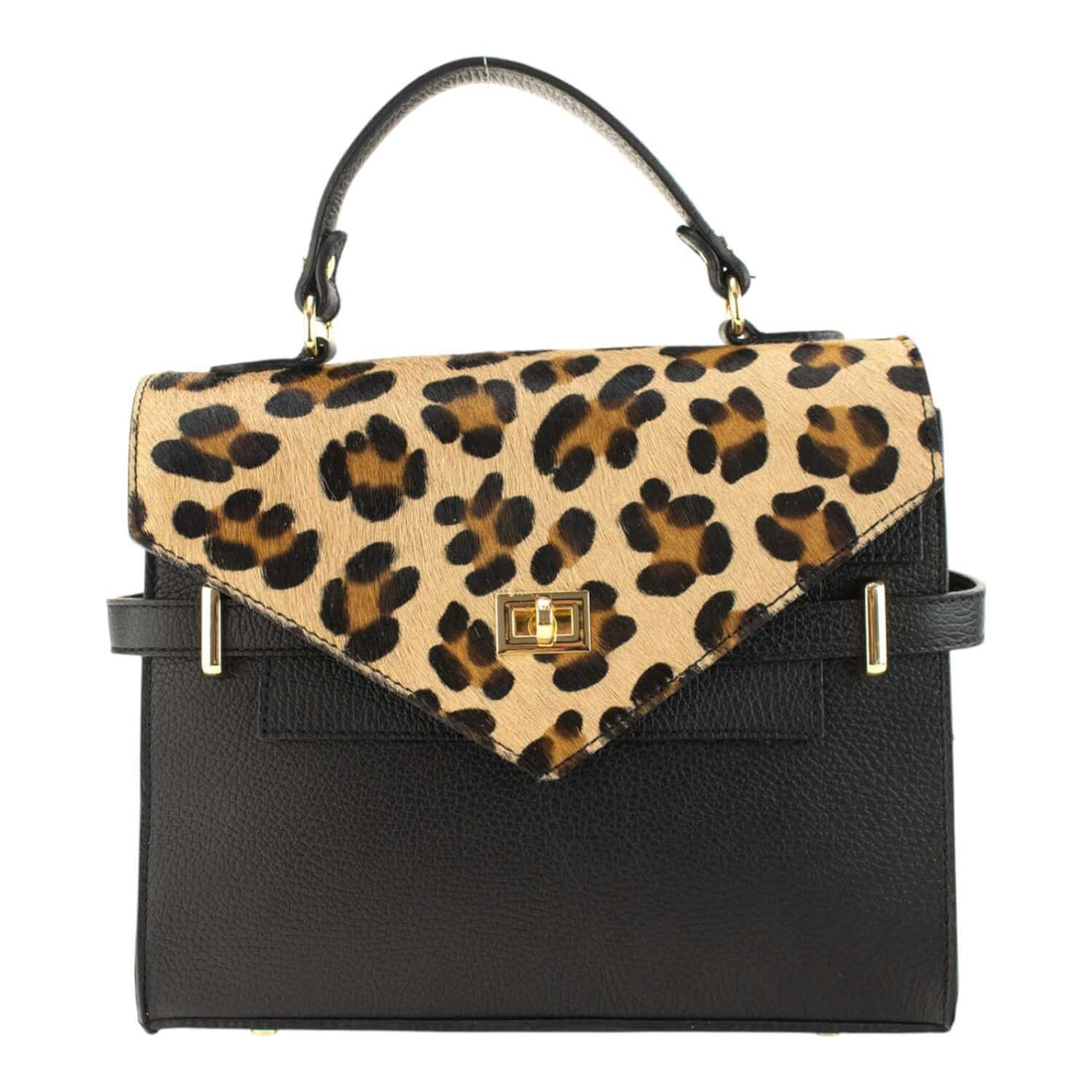 Bolso en piel Pregato Elara Premium Leopardo - KimondoShop