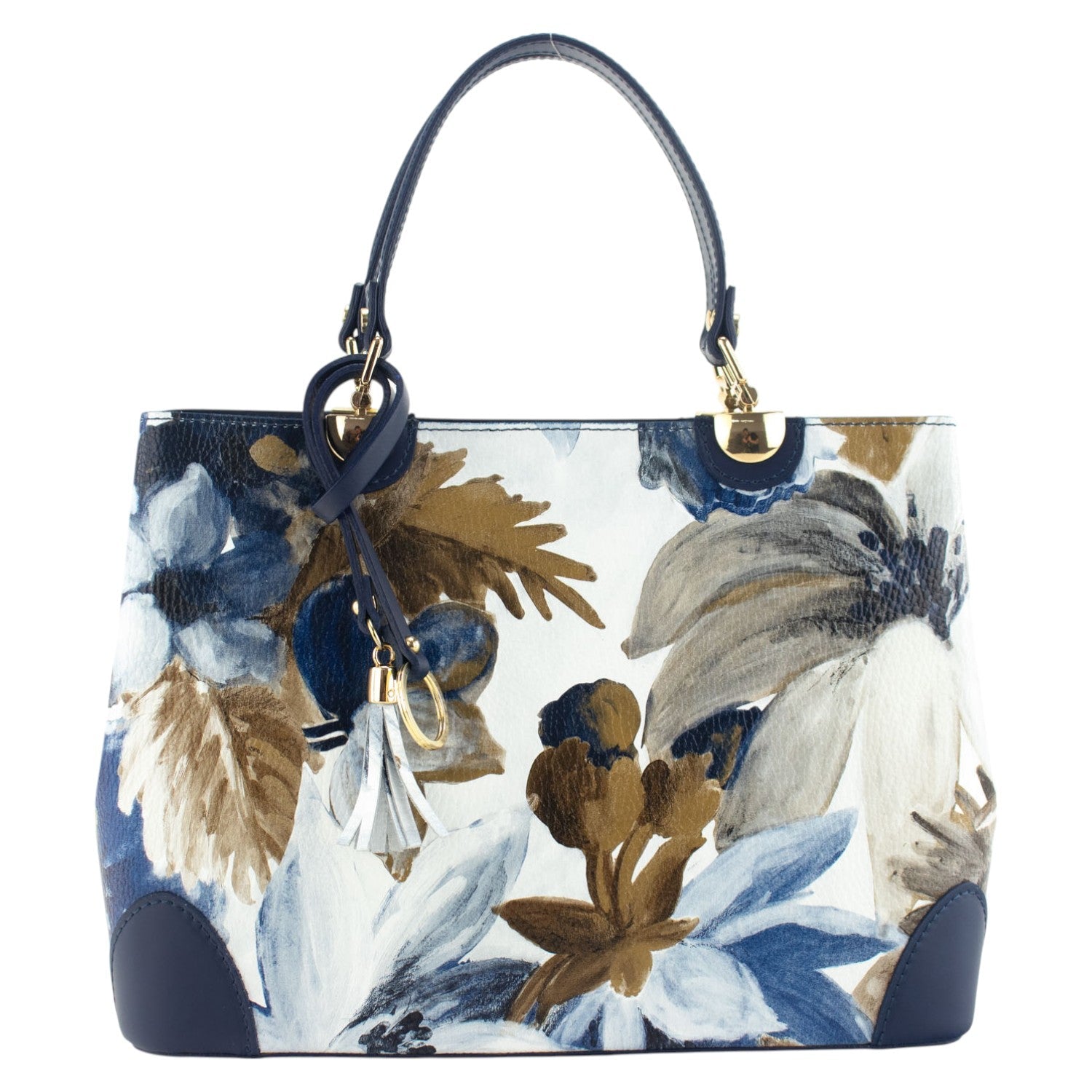 Bolso en piel Pregato Eleganza Vintage Bloom - KimondoShop
