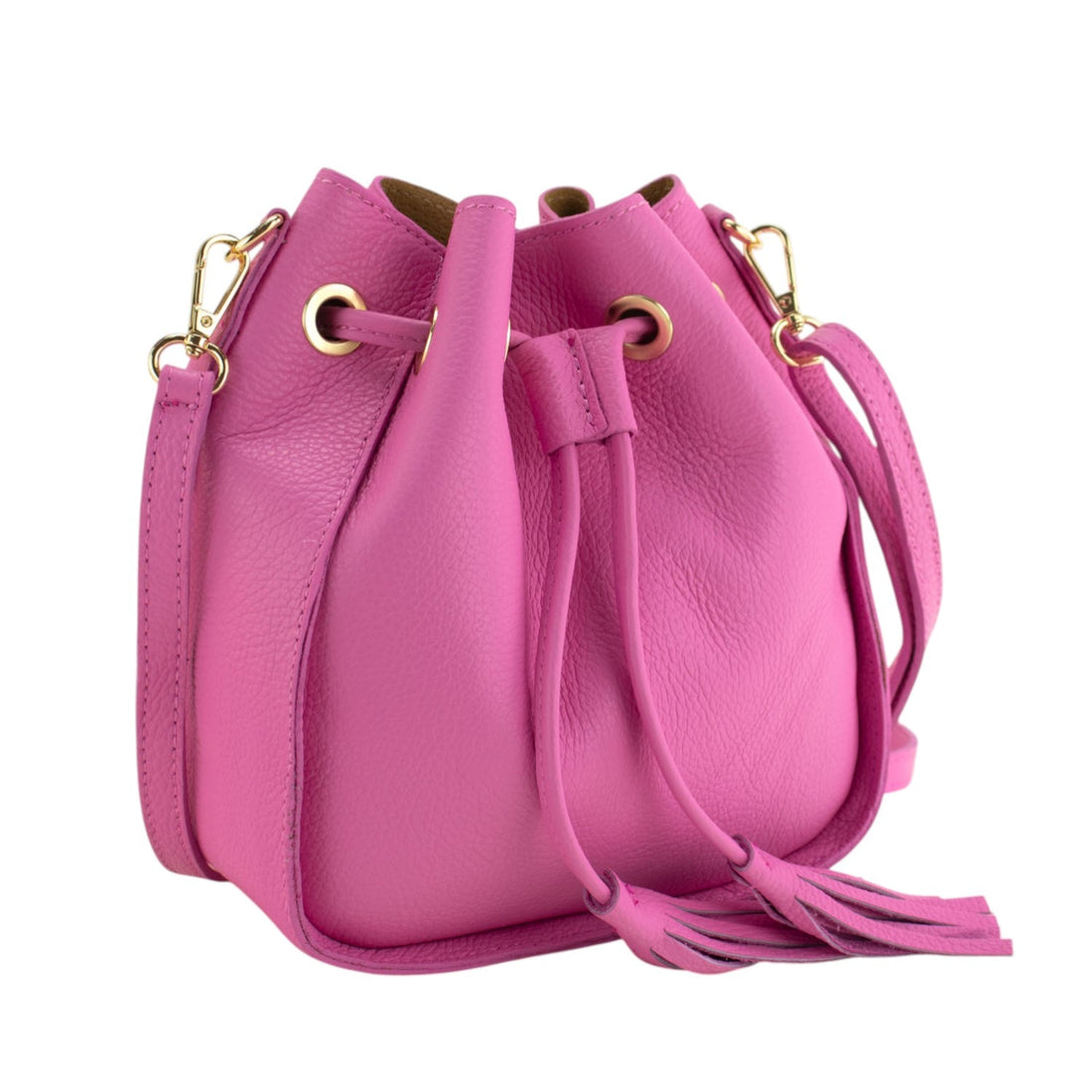 Bolso en Piel Pregato Laguna Rosa chicle - KimondoShop