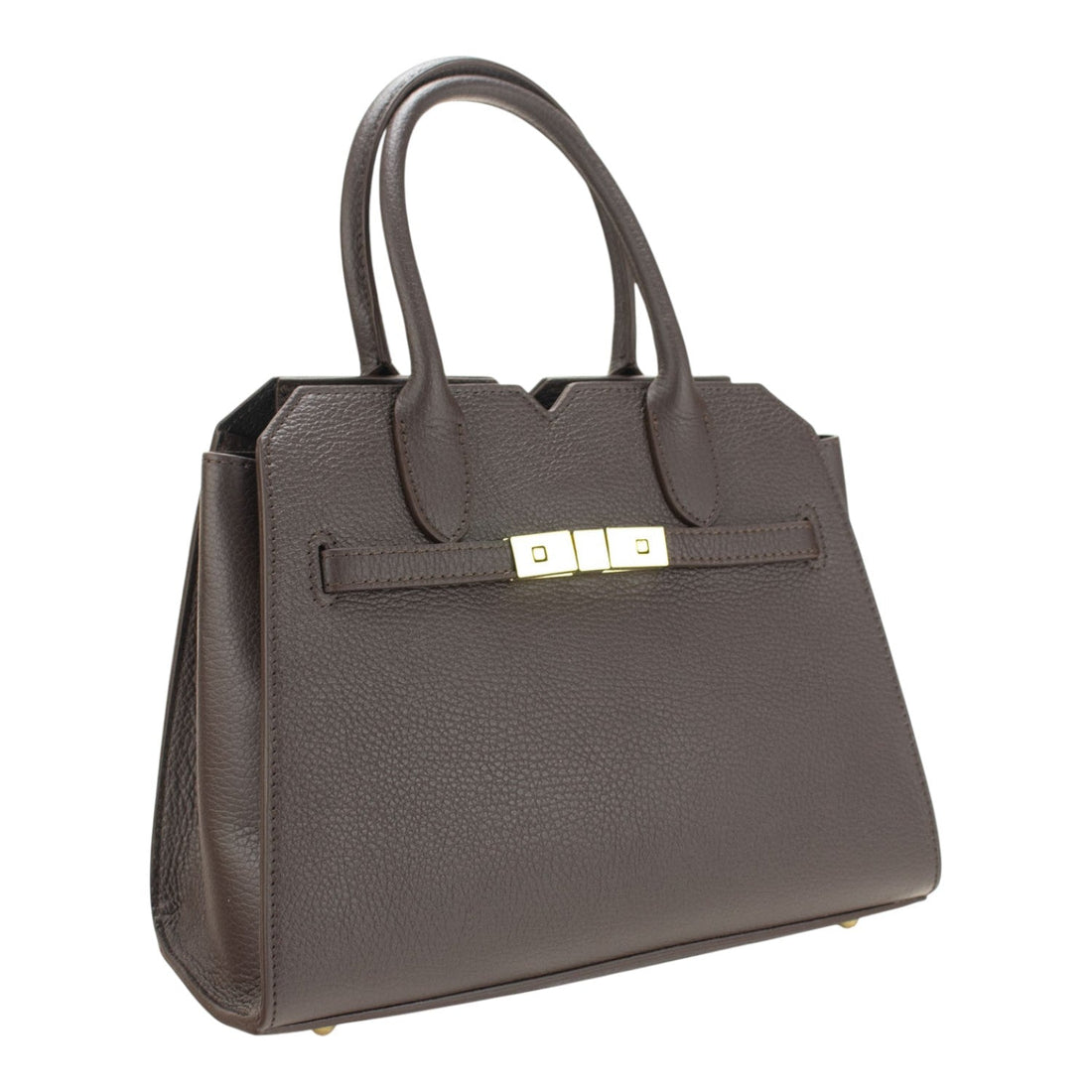 Bolso en Piel Pregato Lizea Soft Chocolate - KimondoShop