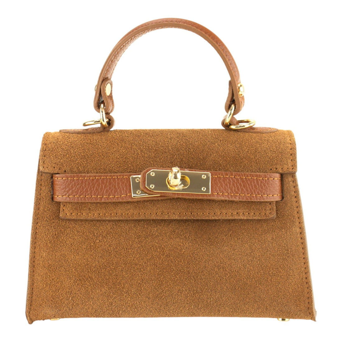 Bolso en Piel Pregato mini Latenza Ante Camel - KimondoShop