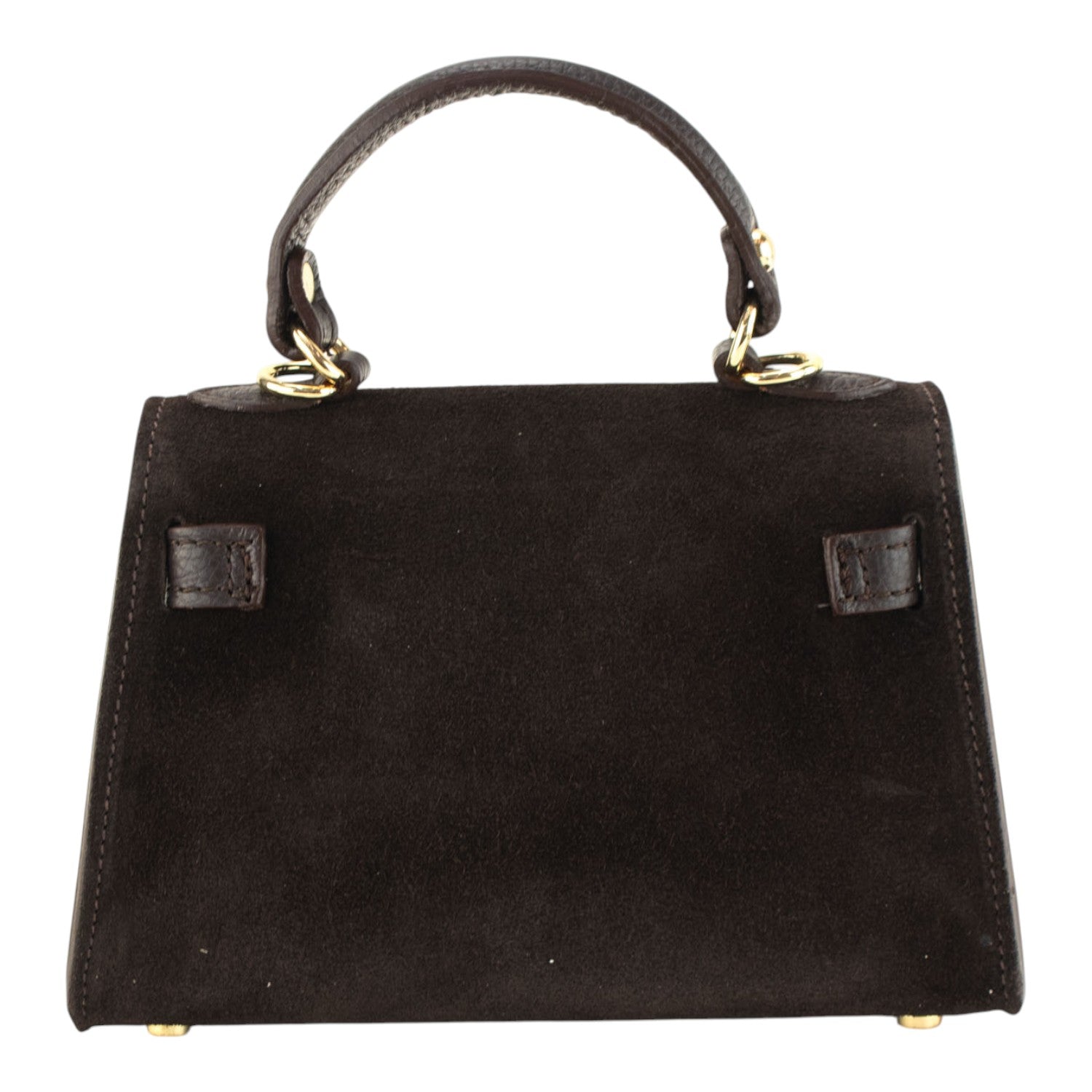 Bolso en Piel Pregato mini Latenza Ante Chocolate - KimondoShop