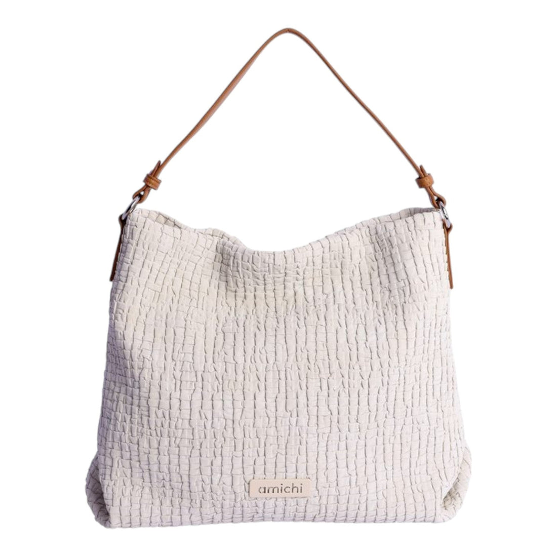 Bolso hobo Amichi Flint Marfil - KimondoShop