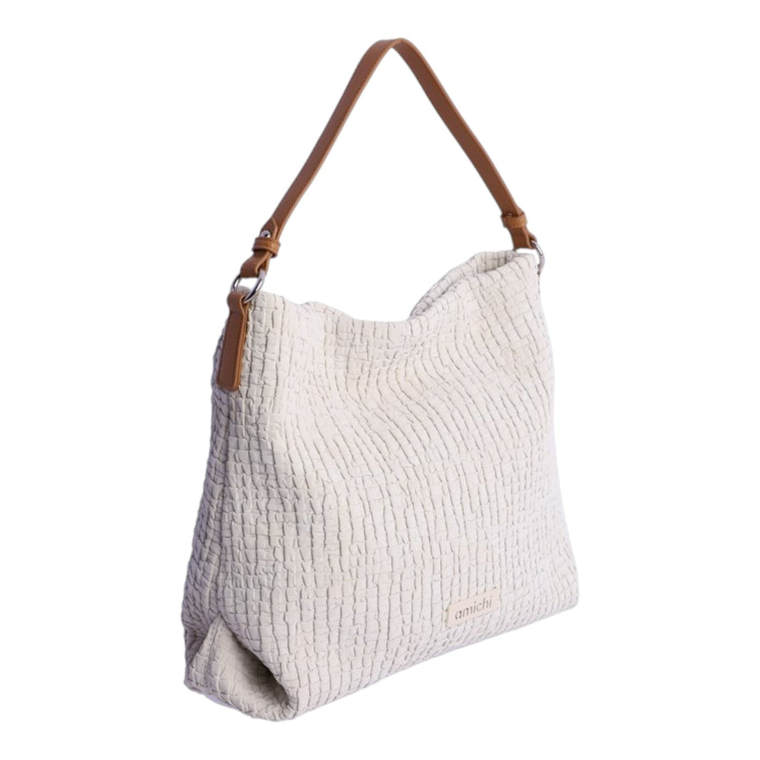 Bolso hobo Amichi Flint Marfil - KimondoShop