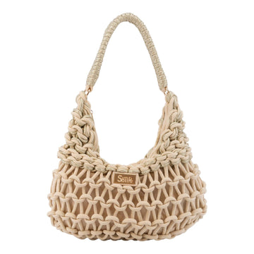 Bolso Hobo Cecile Simosastre Beige - KimondoShop