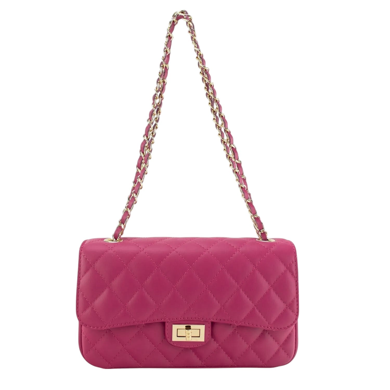 Bolso Piel Pregato Classy Fucsia - KimondoShop