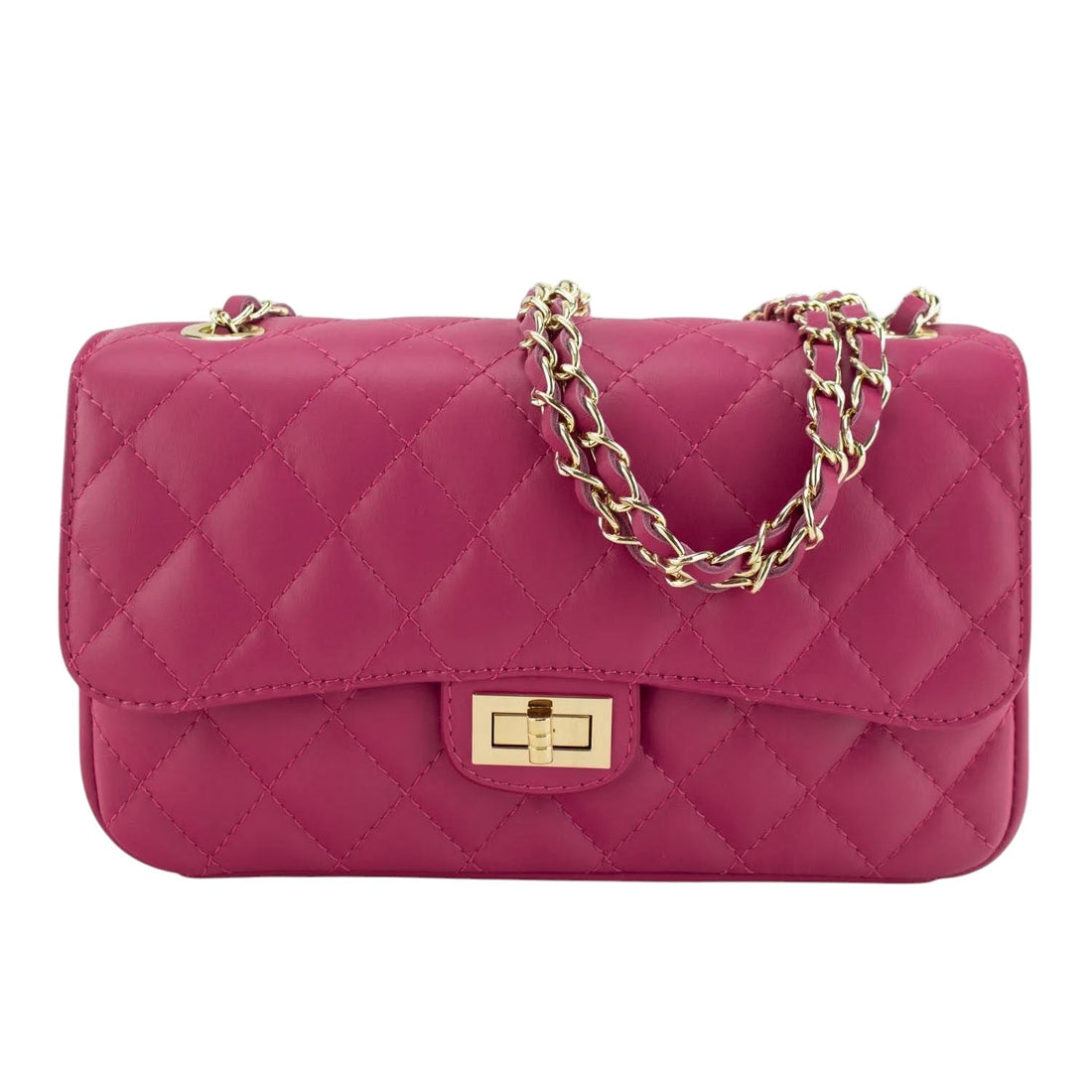 Bolso Piel Pregato Classy Fucsia - KimondoShop