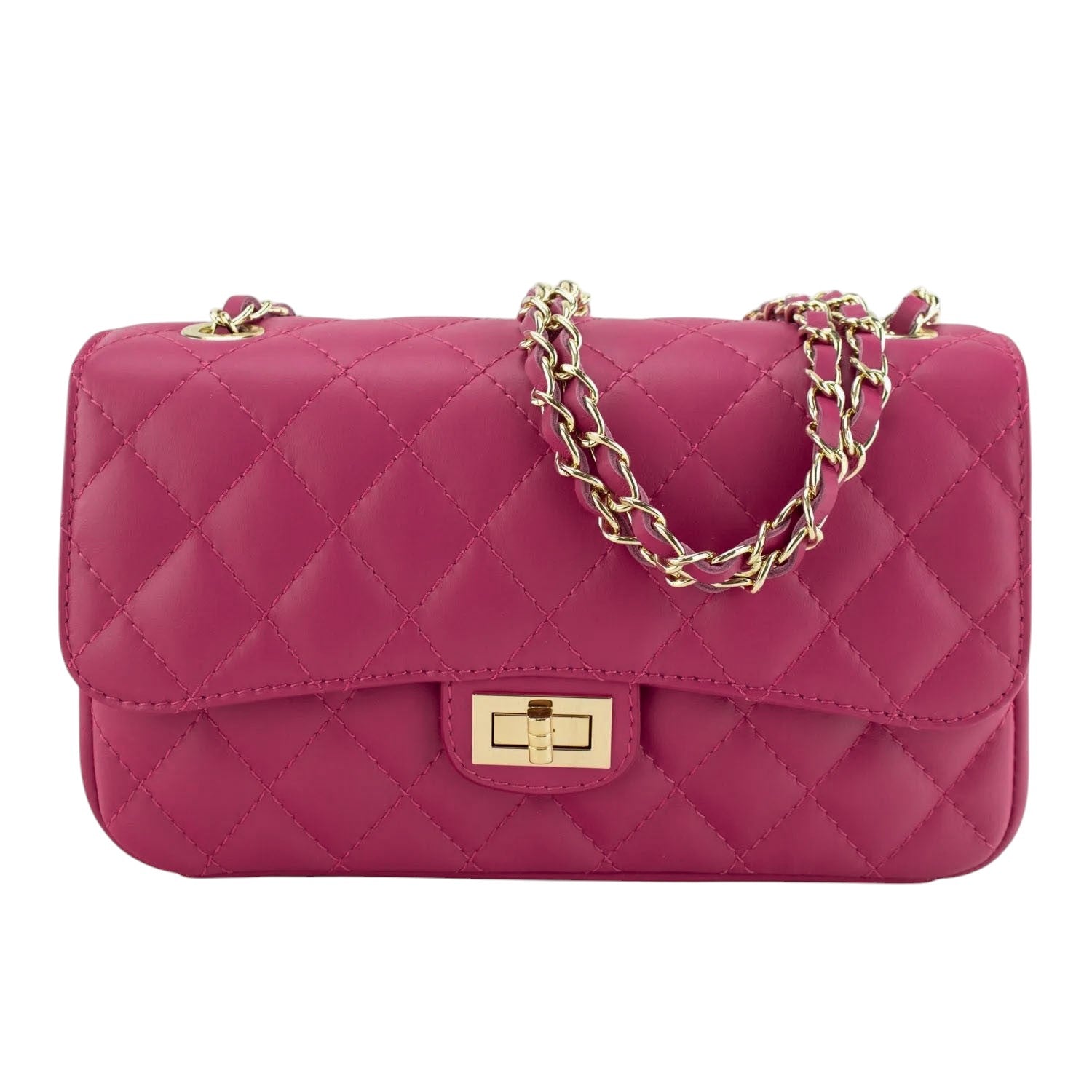Bolso Piel Pregato Classy Fucsia - KimondoShop
