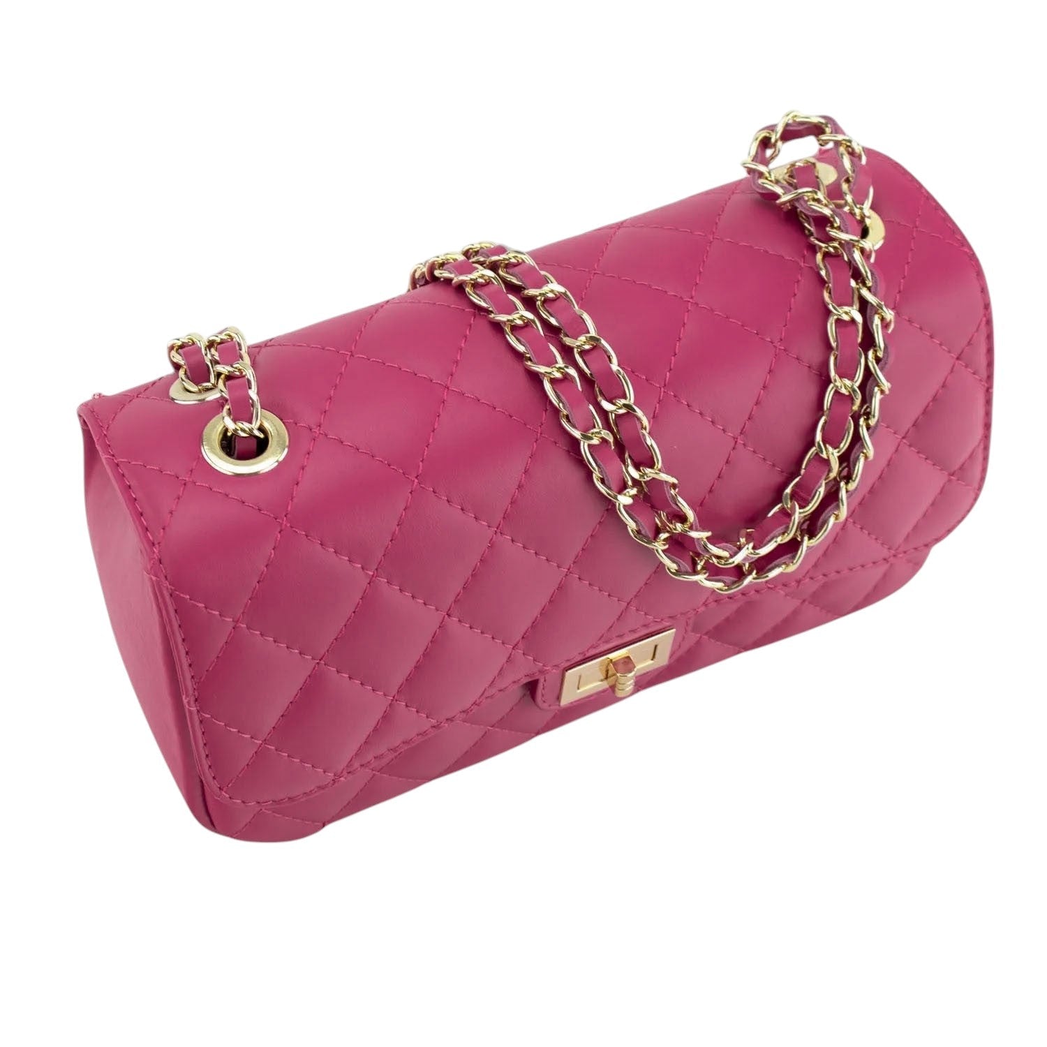 Bolso Piel Pregato Classy Fucsia - KimondoShop