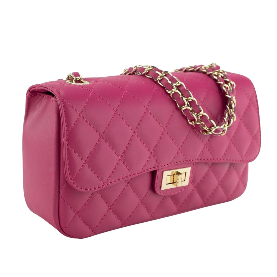 Bolso Piel Pregato Classy Fucsia - KimondoShop