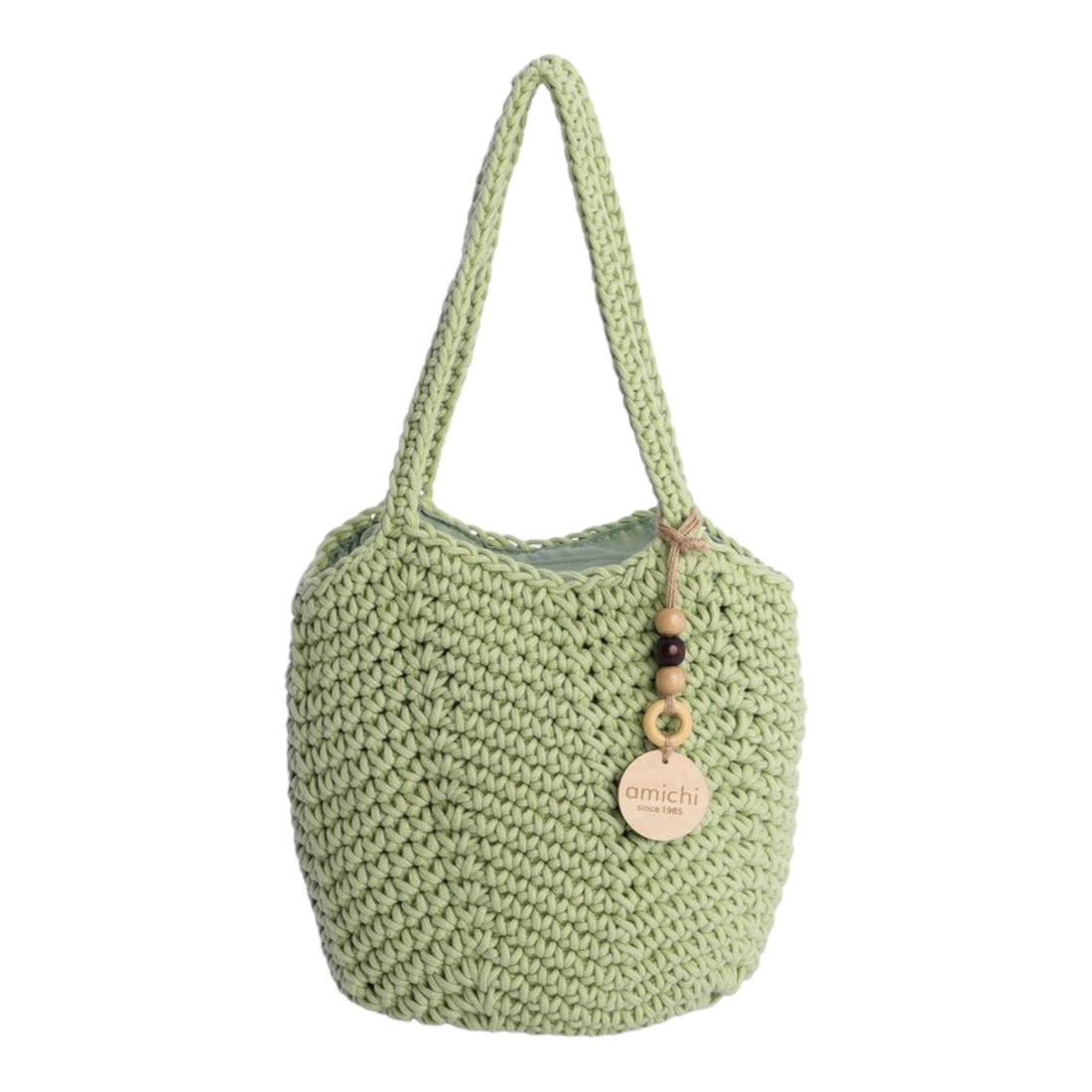 Bolso shopper Amichi punto Bask Verde - KimondoShop