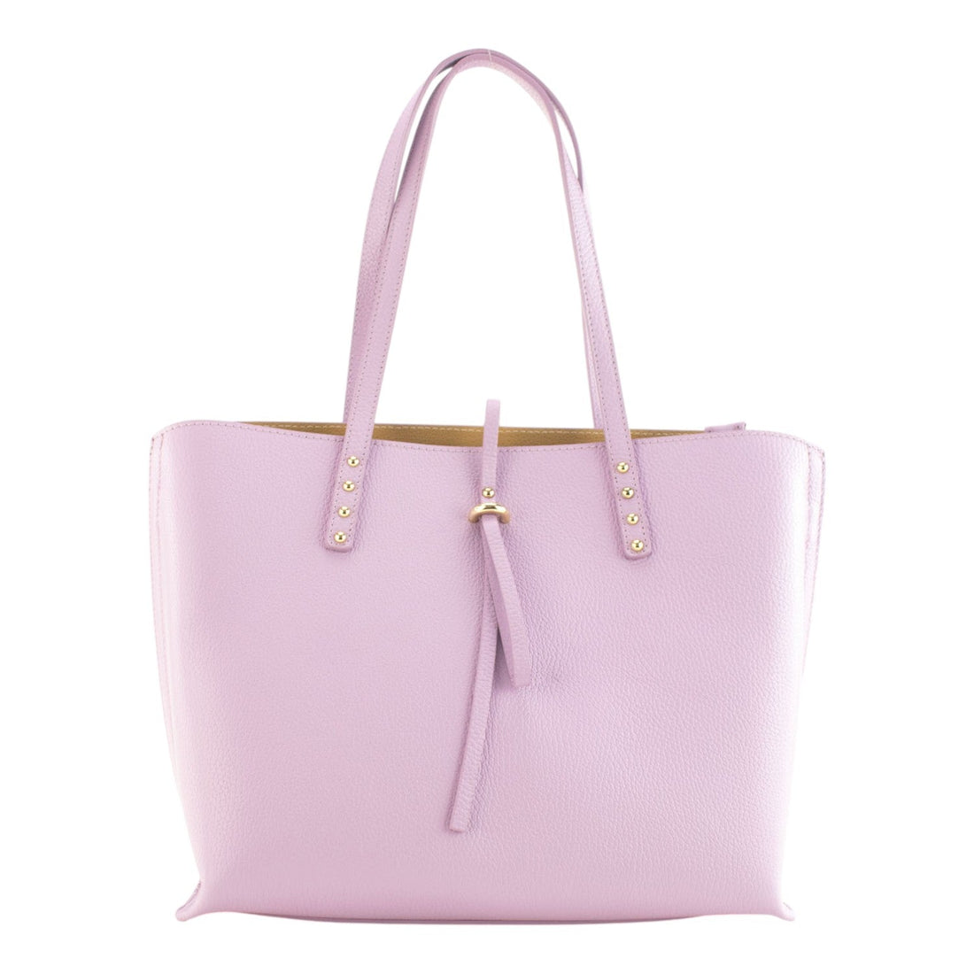 Bolso Shopper en Piel Pregato Loggia Malva - KimondoShop