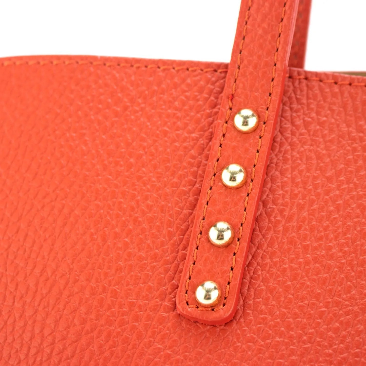 Bolso Shopper en Piel Pregato Loggia Teja - KimondoShop
