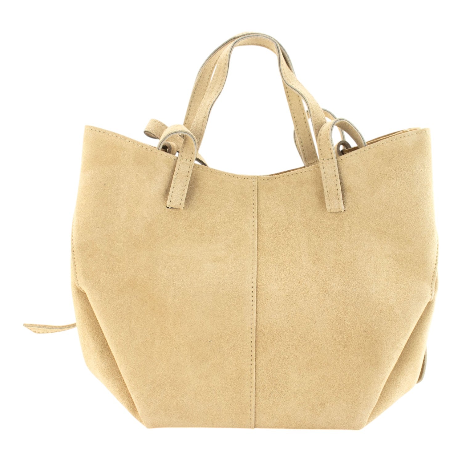 Bolso shopper Piel Pregato Venetto Crema - KimondoShop