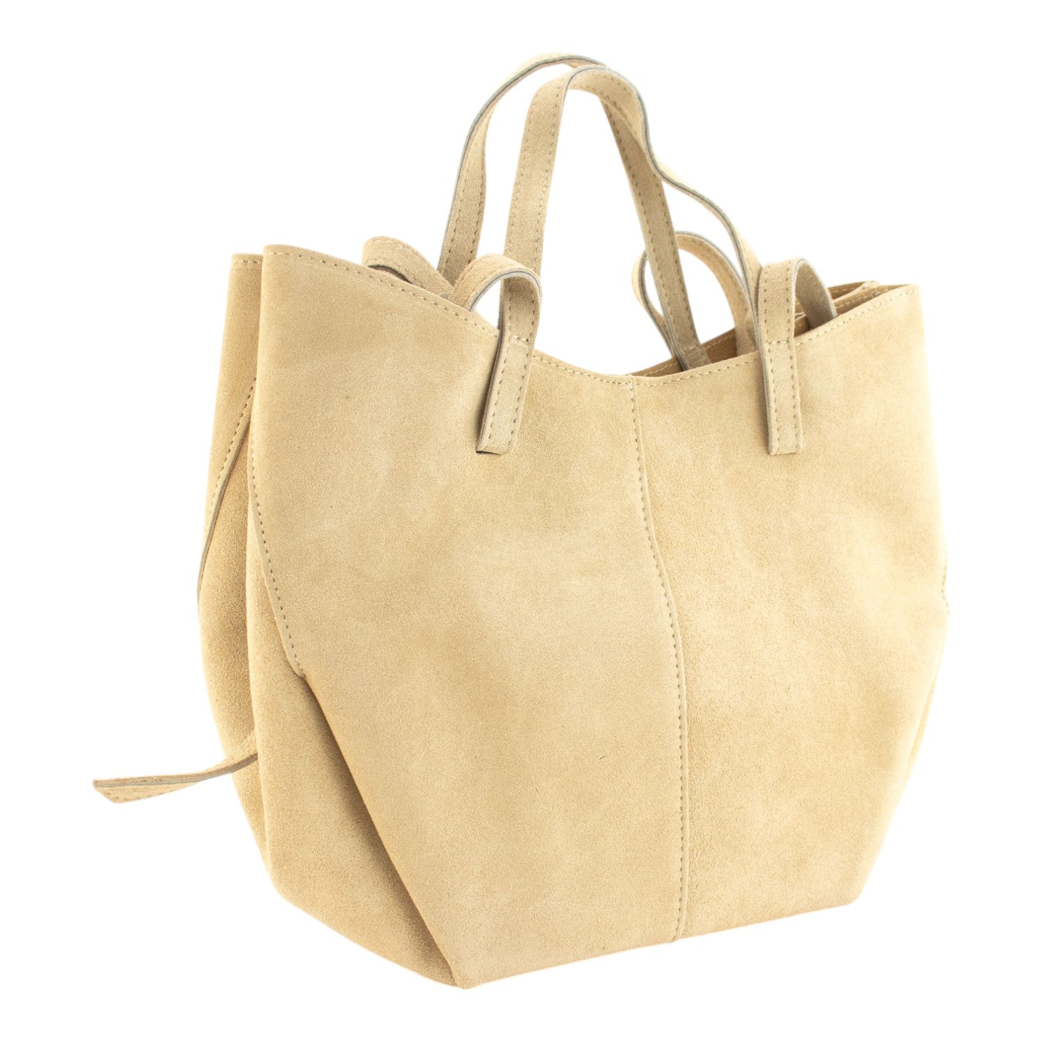 Bolso shopper Piel Pregato Venetto Crema - KimondoShop