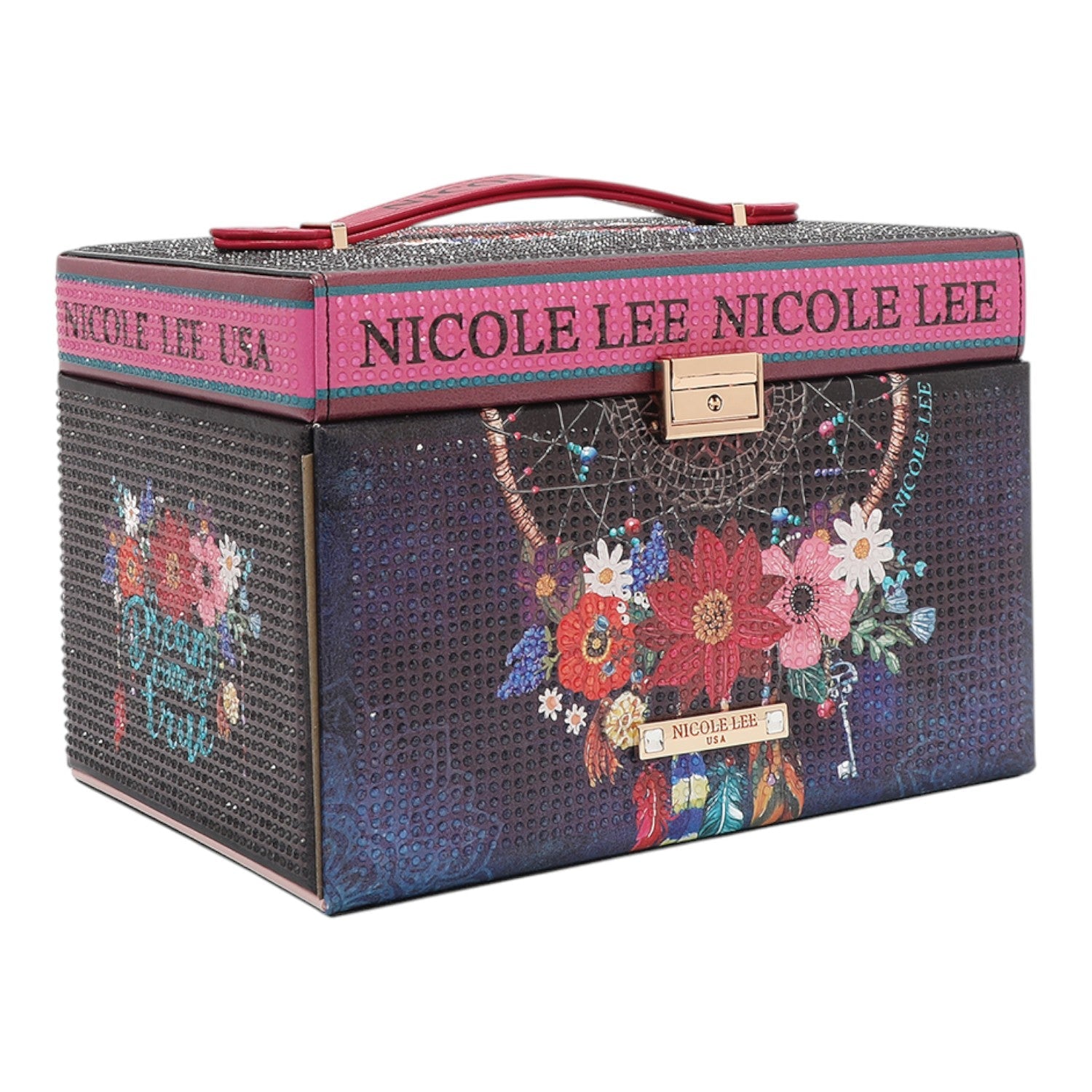 Joyero grande con pedrería Nicole lee Dream Comes True - KimondoShop
