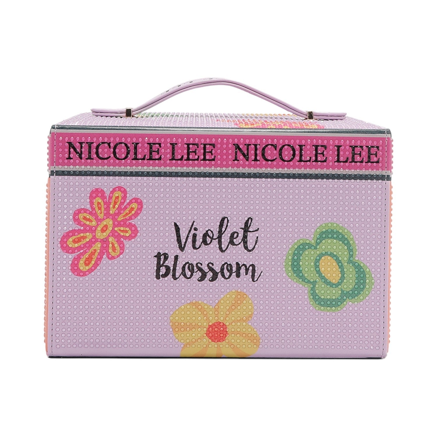 Joyero grande con pedrería Nicole lee Violet Blossom - KimondoShop