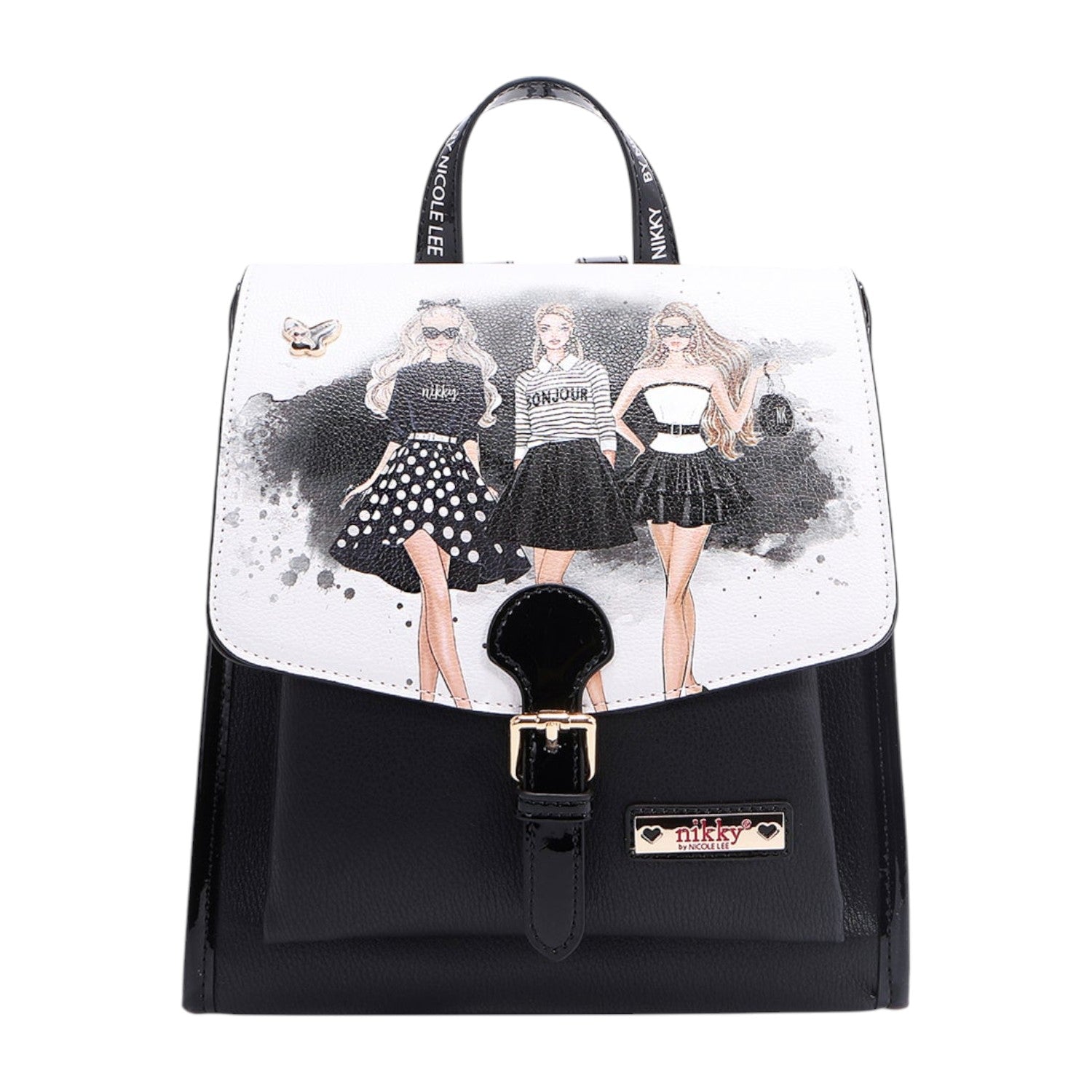Mochila con solapa Nikky Trio - KimondoShop