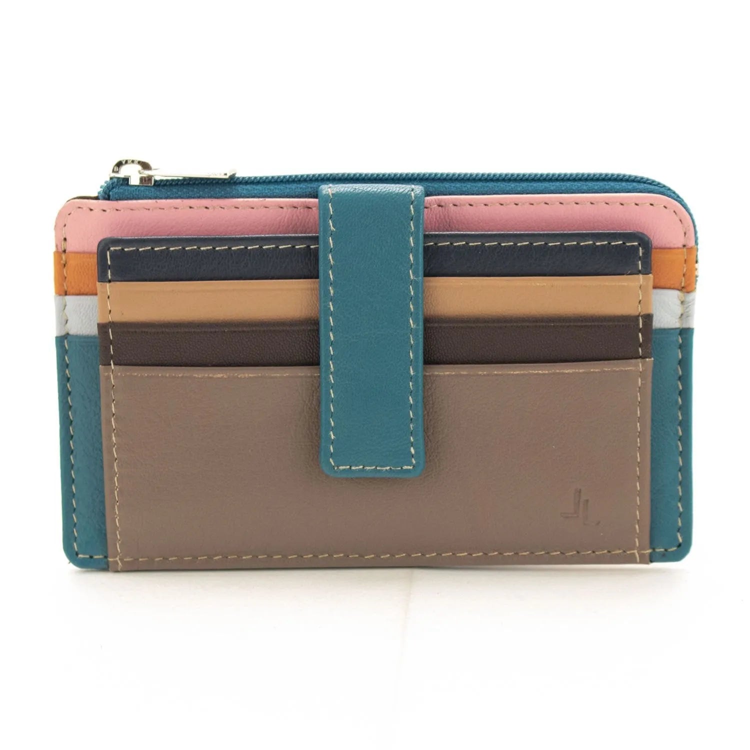 Leather Basics JL Leder-Kartenhalter-Geldbörse