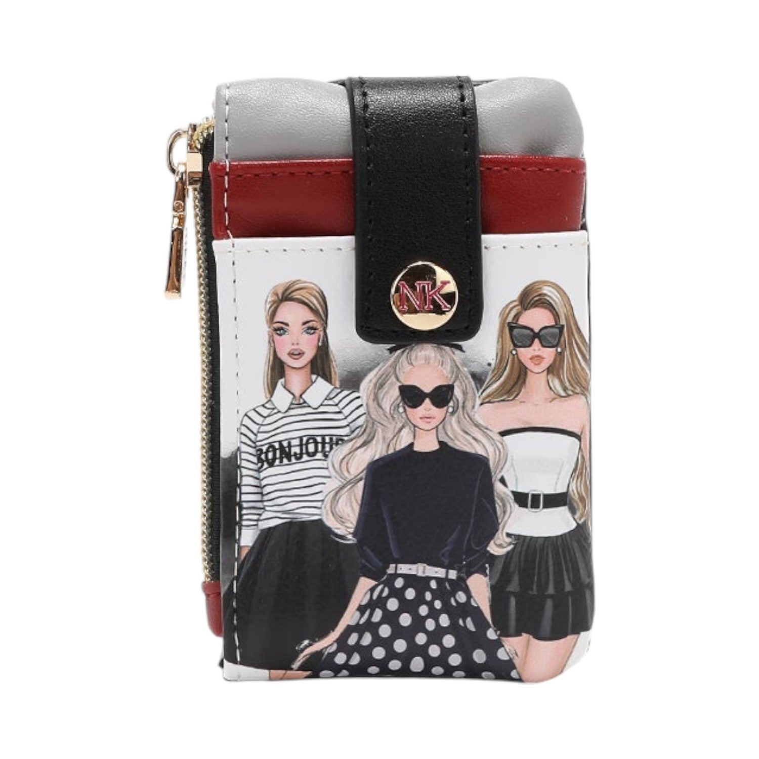 Tarjetero con broche Nikky Trio - KimondoShop