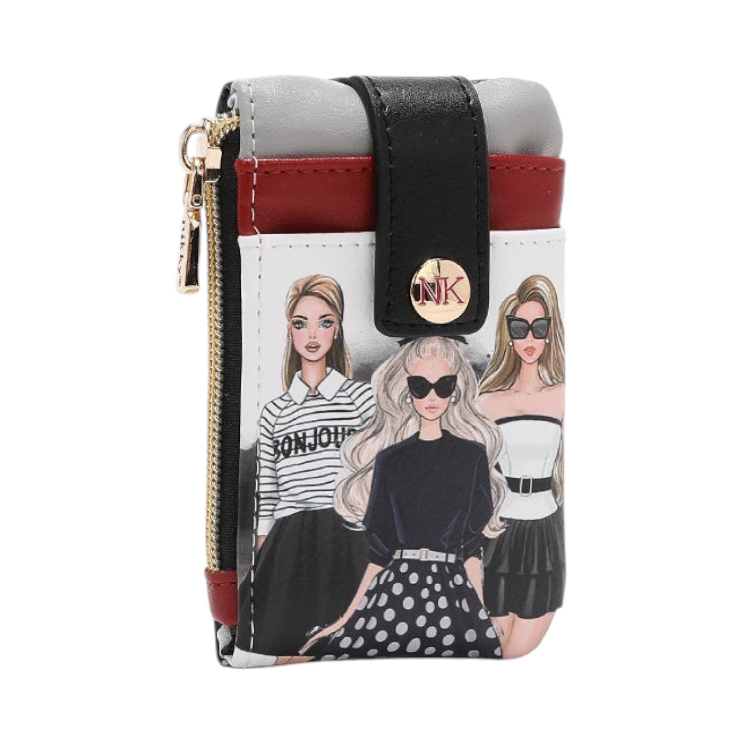 Tarjetero con broche Nikky Trio - KimondoShop