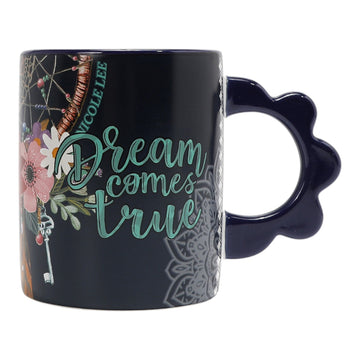 Taza cerámica asa flor Nicole Lee Dream Comes True - KimondoShop