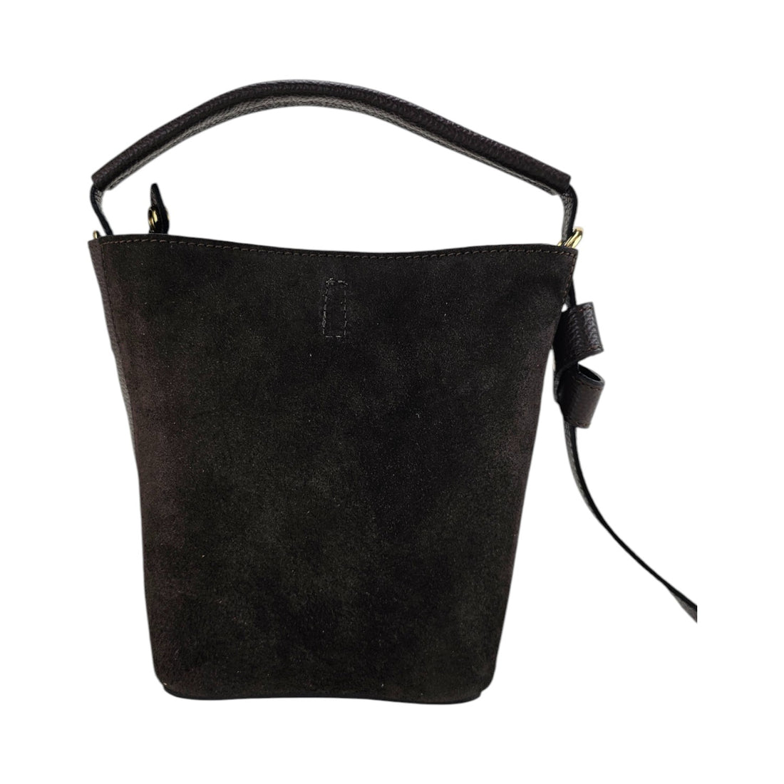 Bolso bucket en Piel Pregato Alessia Ante Negro