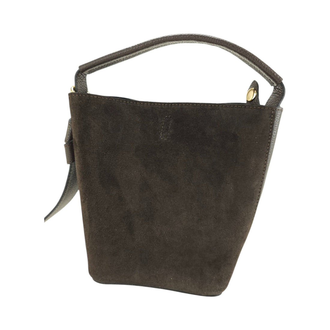 Bolso bucket en Piel Pregato Alessia Ante Chocolate