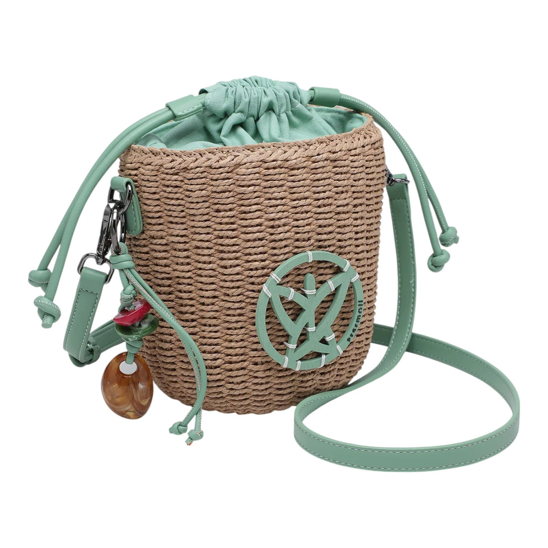 Bolso estilo rafia Pepe moll Alaska aqua